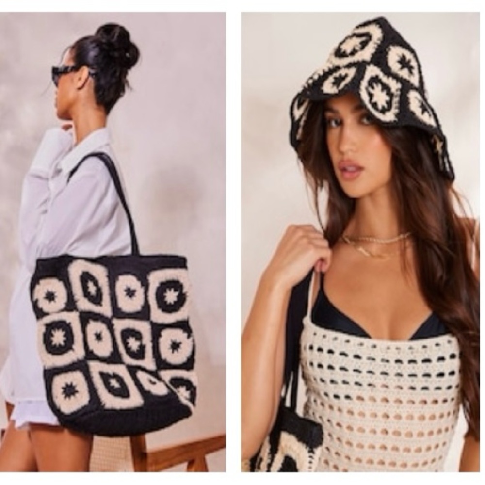 Crochet Hat and Bag set